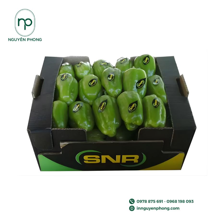 In thùng carton đựng ớt